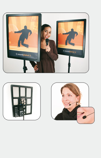 Soundplakat - Sprecher-Demonstration